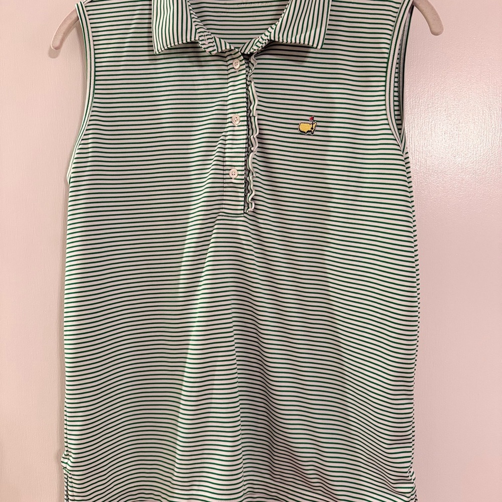 Masters - Tory Sport - Striped Sleeveless Golf Shirt